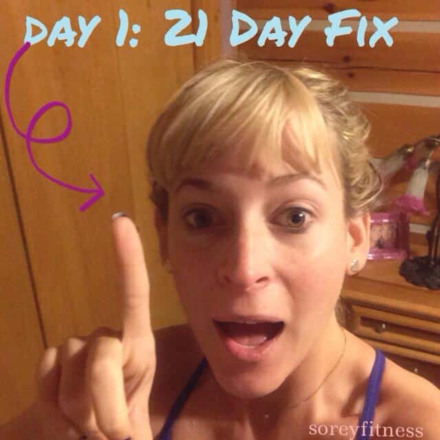 Day 1 of 21 Day Fix Coach Test Group