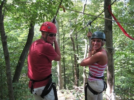 Ziplining on a Friday