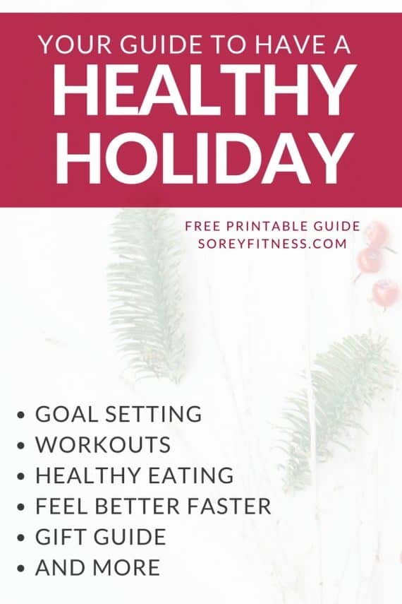 Happy Healthy Holidays are here! We share how to stay on track with your workouts, enjoy your favorite foods and find your happy balance this season.