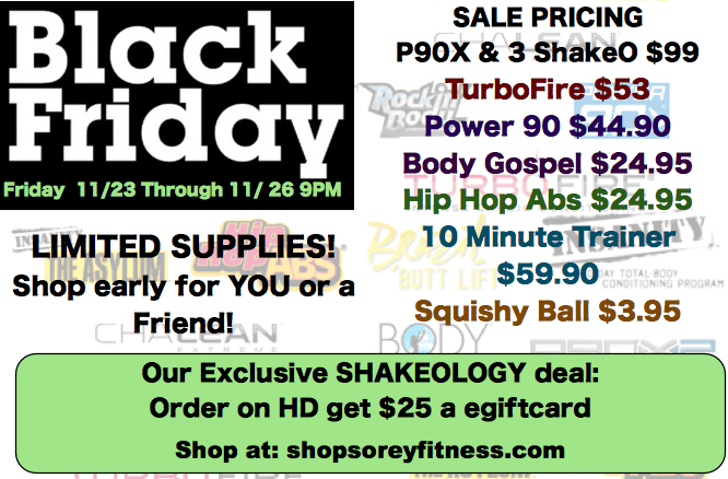 CYBER MONDAY Deals from Beachbody: TurboFire, P90X, Hip Hop Abs, and More!