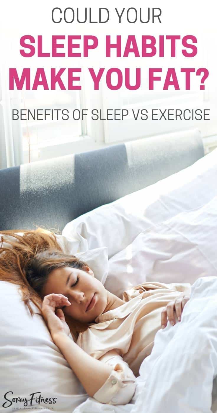 sleep vs exercise pinterest pin
