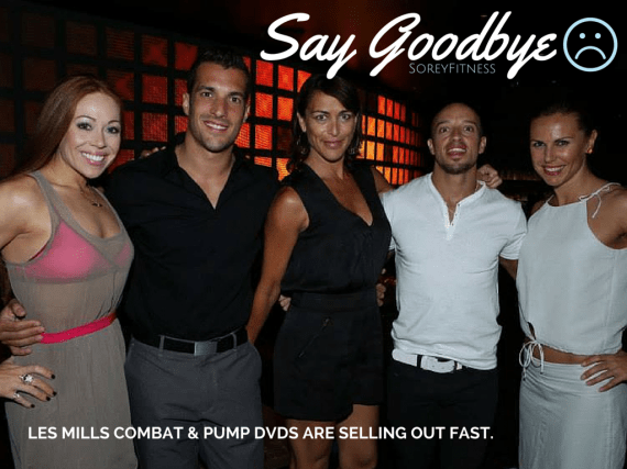 Les Mills Combat and Pump DVDs - Going Away Forever!