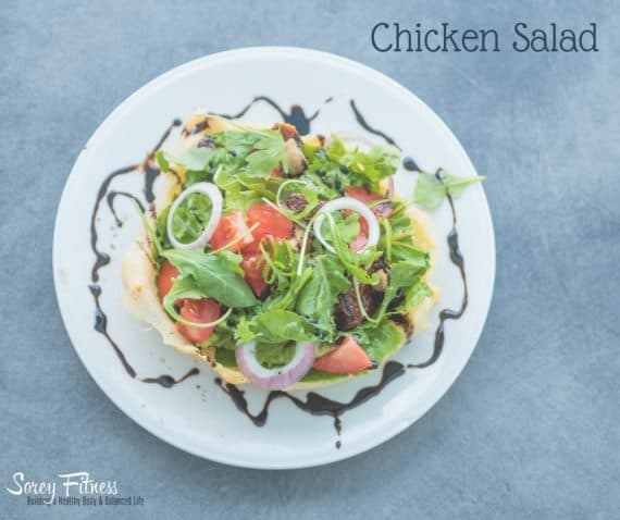 fresh salad with chicken