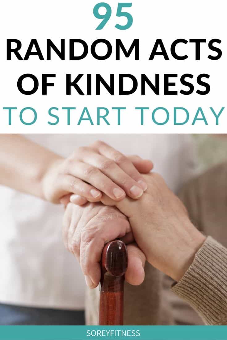 random acts of kindness with touching hands