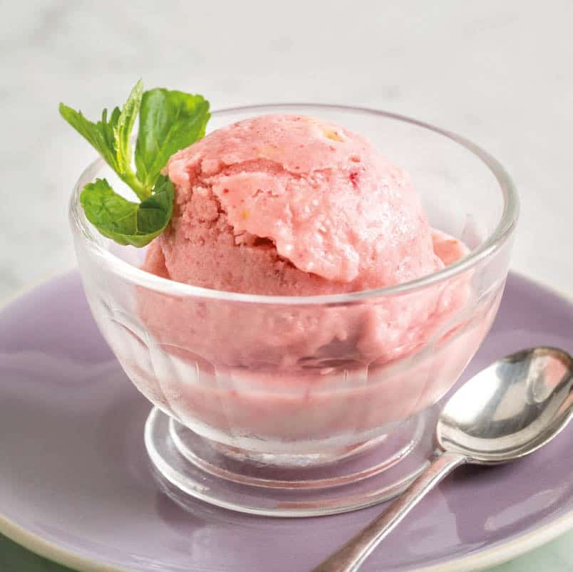 Strawberry and Banana Ice Cream FIXATE Recipe in a bowl