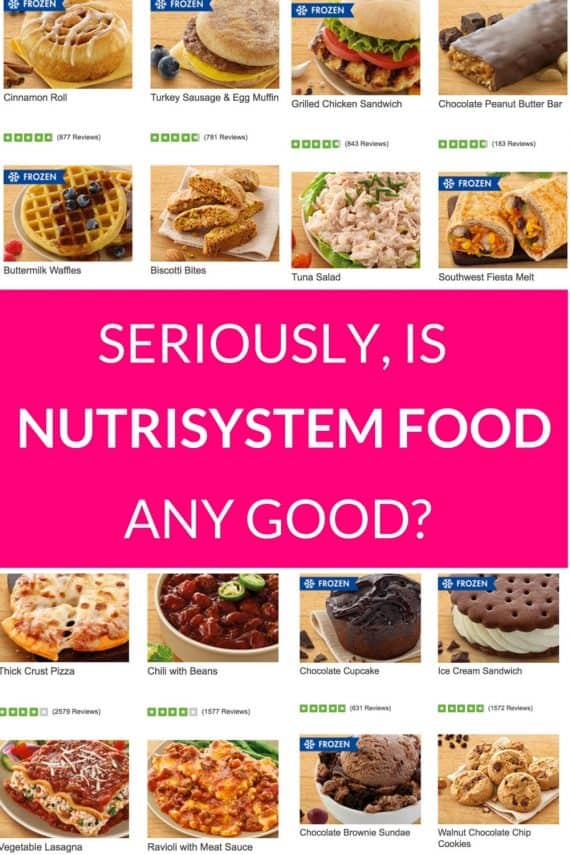 nutrisystem fresh start menu