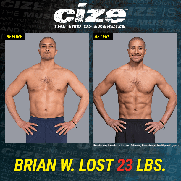 cize before and after of a man named brian