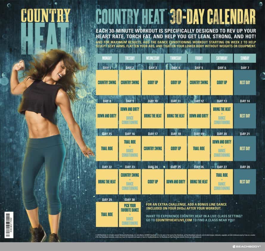 beachbody country heat dance workout dvd