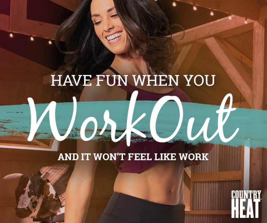 Autumn Calabrese with the words Have fun when you workout