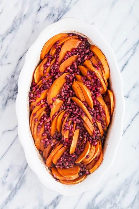 Baked-Sweet-Potatoes-with-Pomegranate