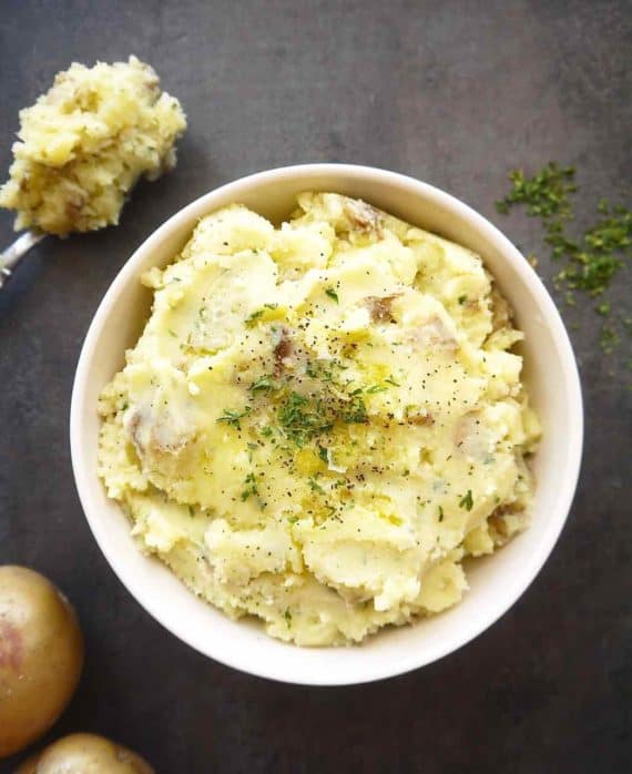 Whole 30 Mashed Potatoes for a Healthy Thanksgiving Side