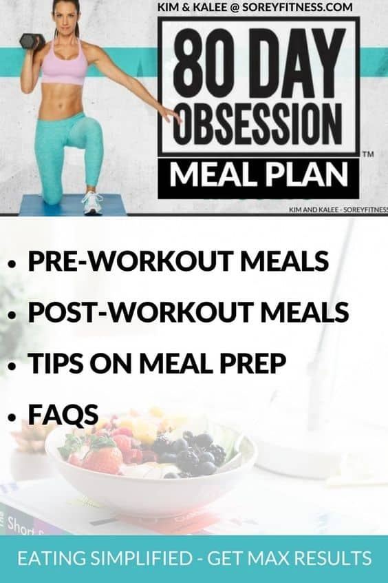 80 day obsession meal plan