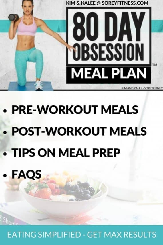 80 Day Obsession Recipes - Simple Pre and Post Workout Meals