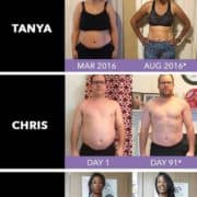 21 day fix results - 3 before and after photos collage