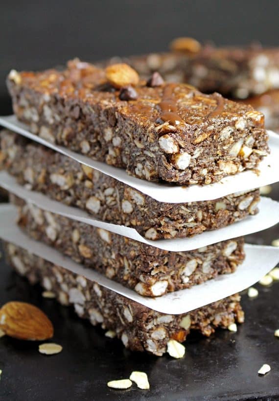 Chocolate Almond Granola Bars