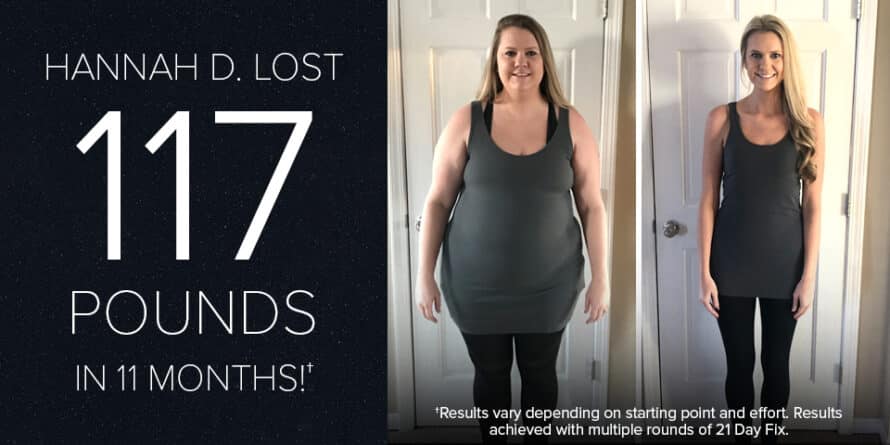 Hannah 21 Day Fix Results