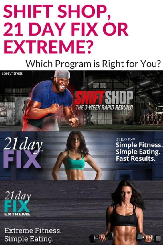 Logo Picture of Shift Shop vs 21 Day Fix and 21 Day Fix Extreme