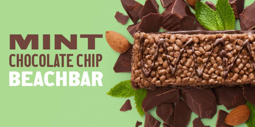 mint chocolate beachbar promotional banner