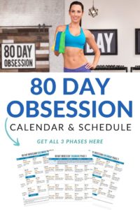 peak week schedule for 80 days obsession