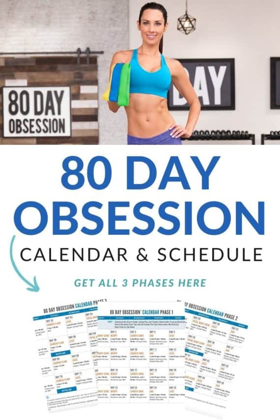 Printable 80 Day Obsession Workout Sheets