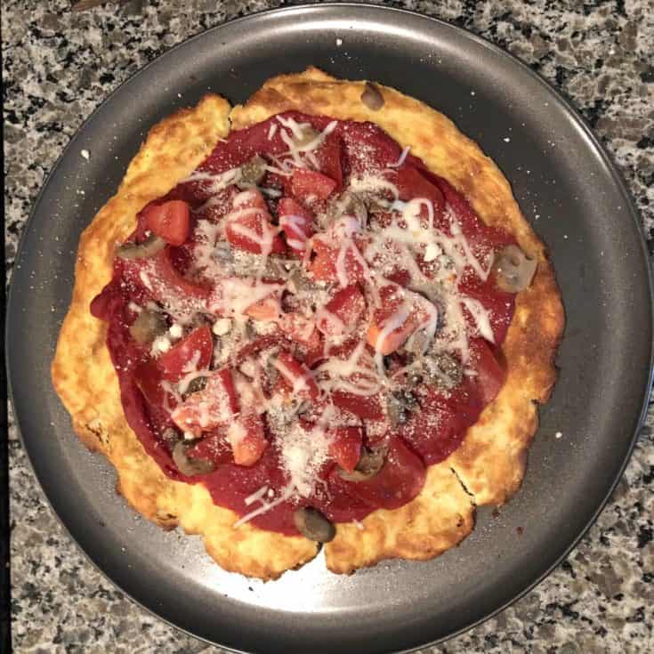 Healthy Keto Pizza Crust Recipe Done