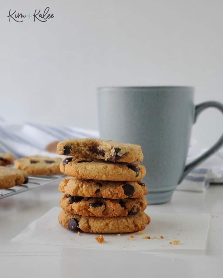 Stacked Chocolate Chip Cookies