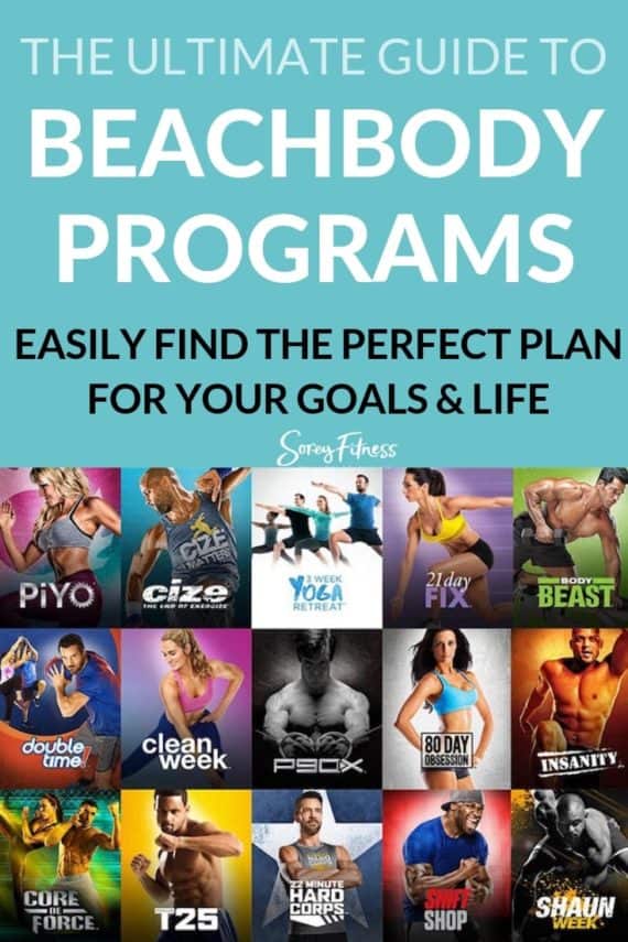 Ultimate Guide to Beachbody Programs including 80 Day Obsession, Insanity Max 30, LIIFT4, T25, TurboFire, P90X3 and many more!