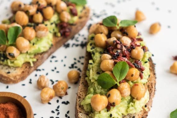 vegan avocado toast from gathering dreams