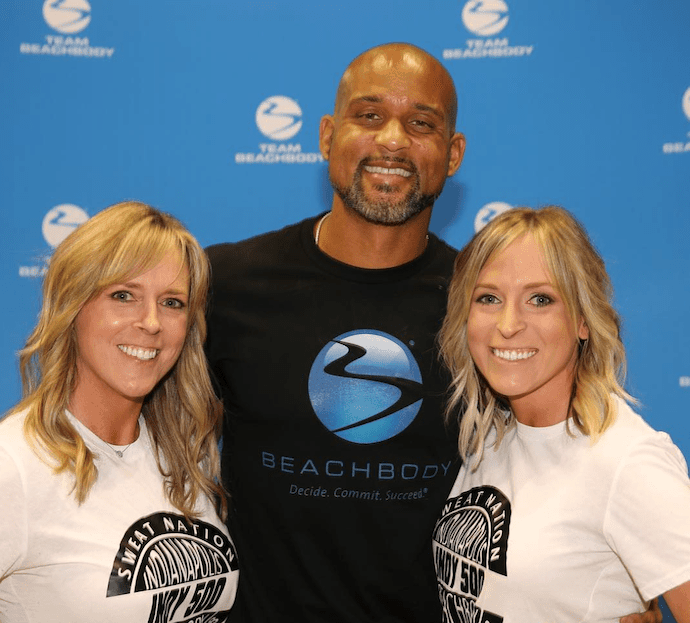 Kim and Kalee with Shaun T