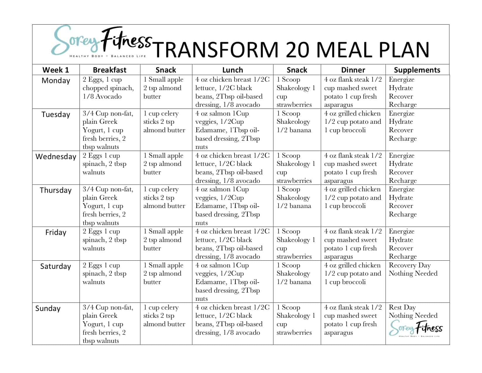 Transform 20 Meal Plan Free Plan to Use Today & Tips for Max Results!