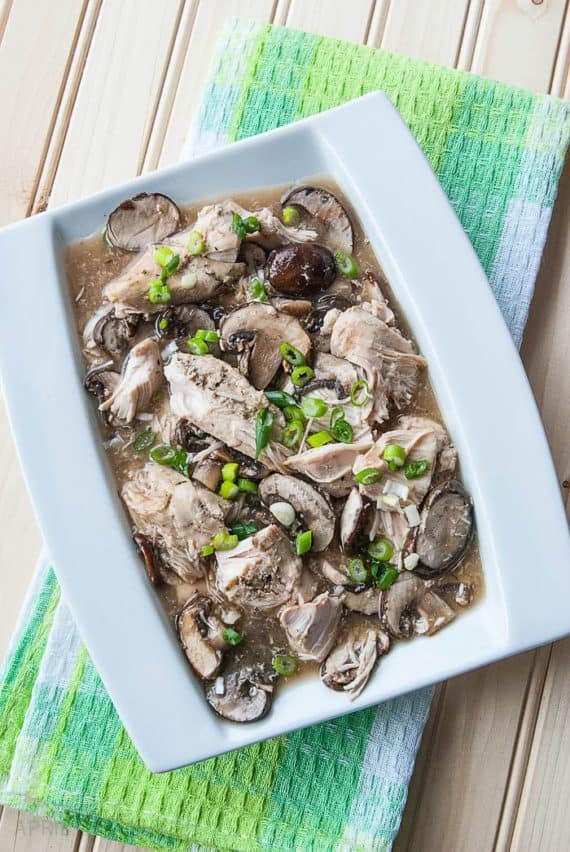 Easy Chicken Marsala is one of our favorite healthy crockpot meals
