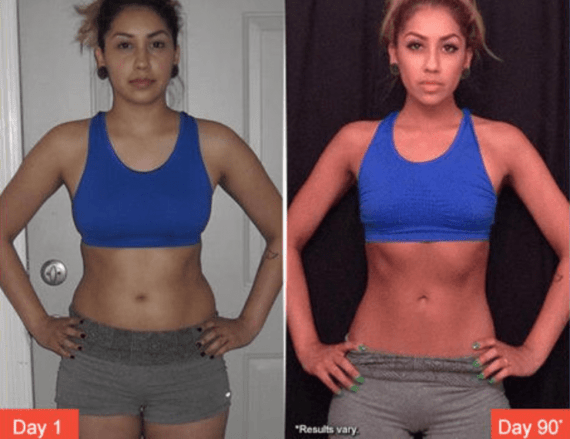 weight loss before and after women p90x