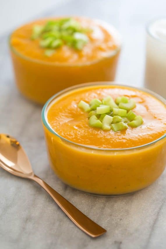 Sweet Potato Soup is a Healthy Crockpot Meal