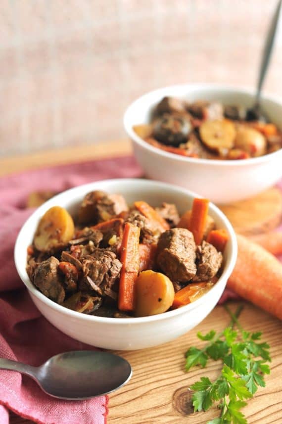 Whole 30 Beef Stew - Healthy Crockpot Meals