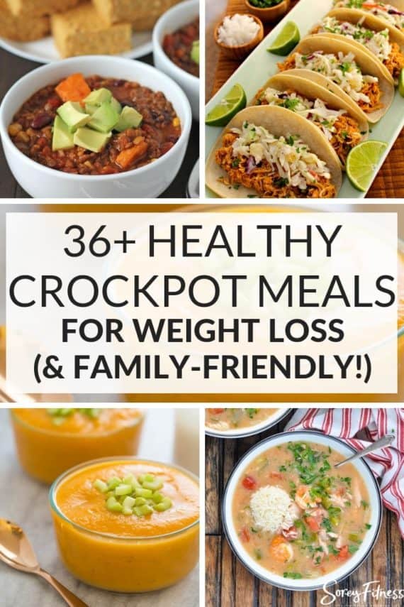 healthy crockpot meals - lunch and dinner