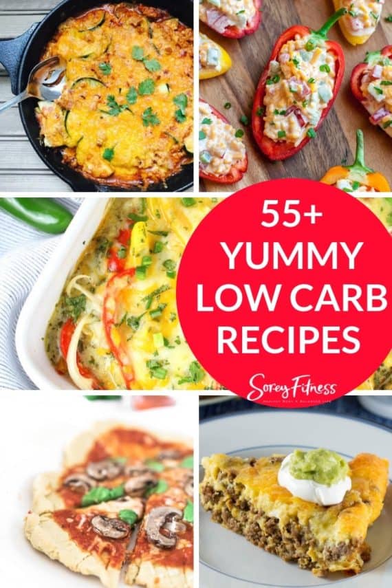 55 Low Carb Recipes: Breakfast, Lunch, Dinner, Snacks & Desserts