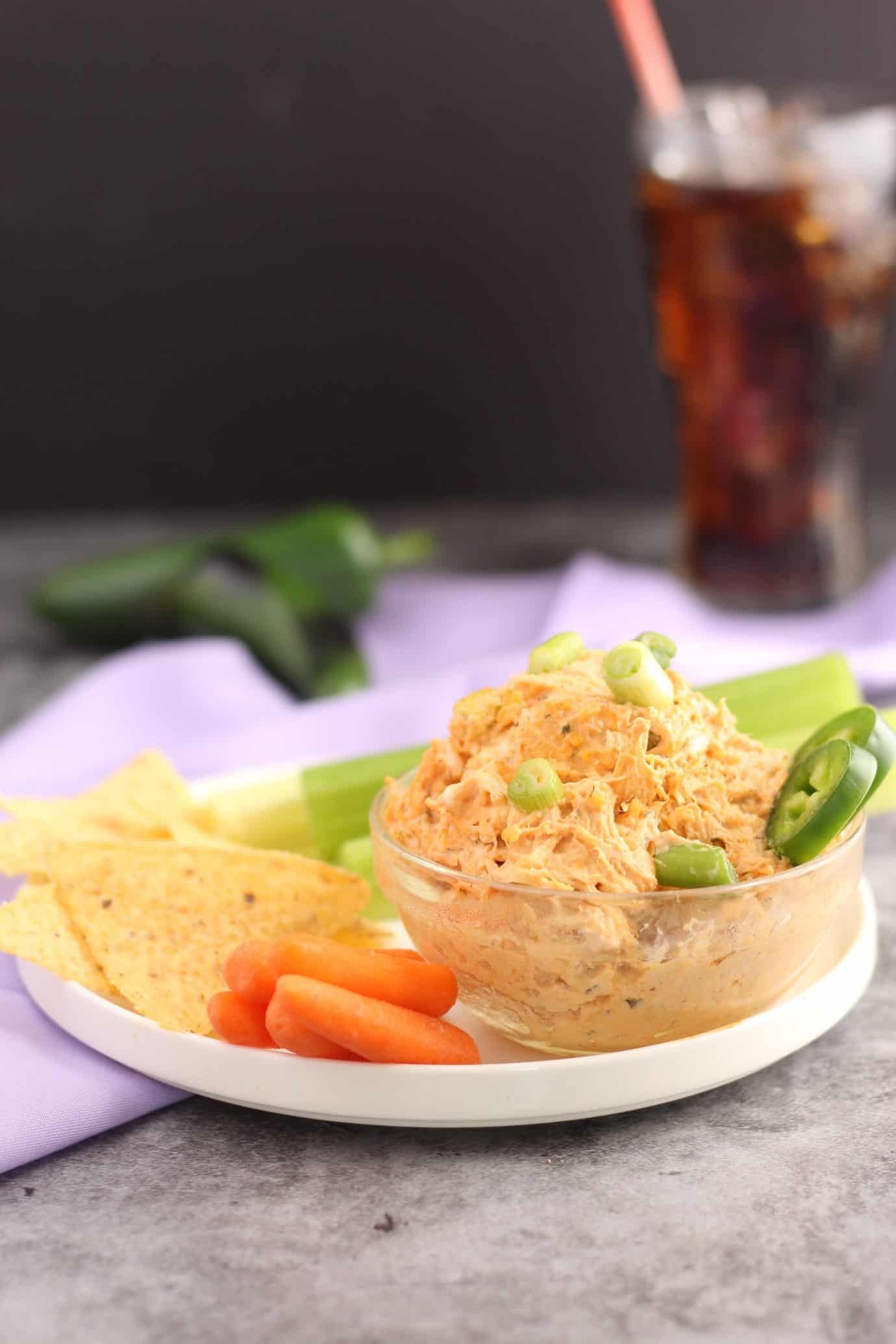 Healthy Buffalo Chicken Dip Crock Pot Recipe (Keto & Low Carb)