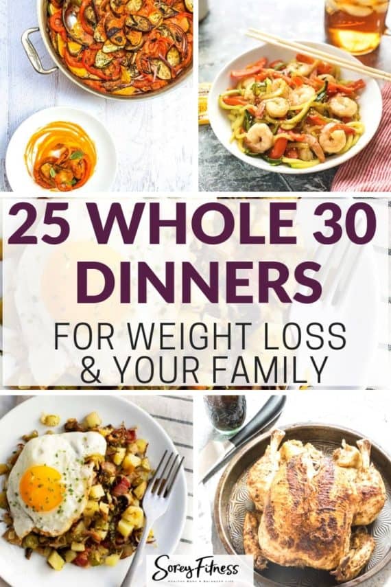 whole 30 dinners in a collage