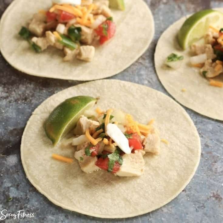 healthy chicken street tacos