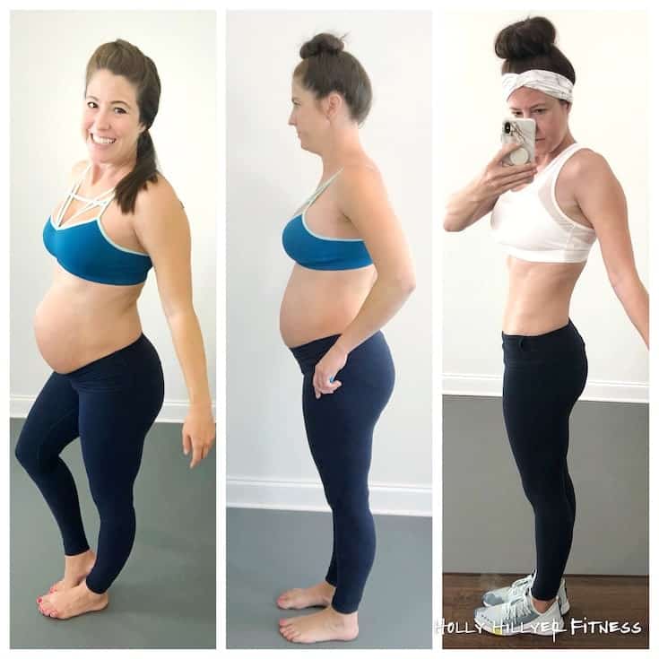Postpartum Workout Before and After