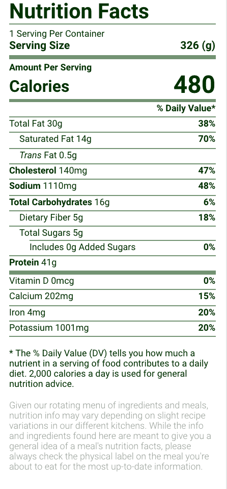 Nutrition Label