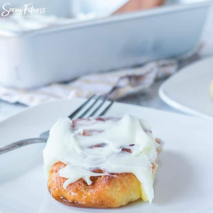 Keto Cinnamon Rolls with Cream Cheese Frosting On Top