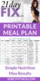 21 Day Fix 1200 Calorie Meal Plan With Containers (Plan A)