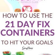 how to use the 21 day fix containers to hit your goals