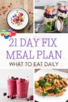 21 Day Fix 1200 Calorie Meal Plan with Containers (Plan A)