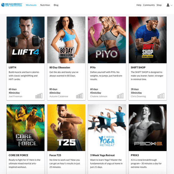 PiYo on Beachbody on Demand