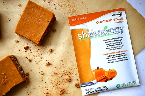 Pumpkin Spice Shakeology Bites Recipe