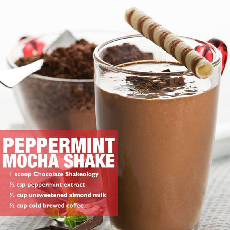 peppermint mocha shakeology recipe