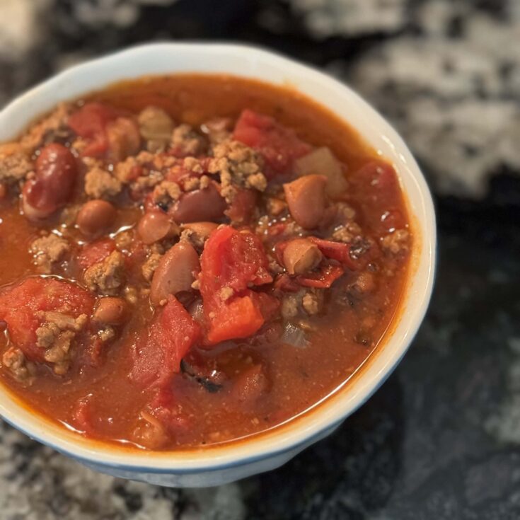 southern chili recipe with tomatoes and beans