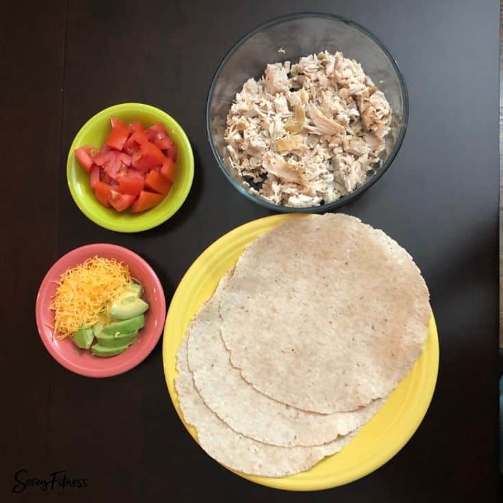 Crockpot Healthy Chicken Tacos